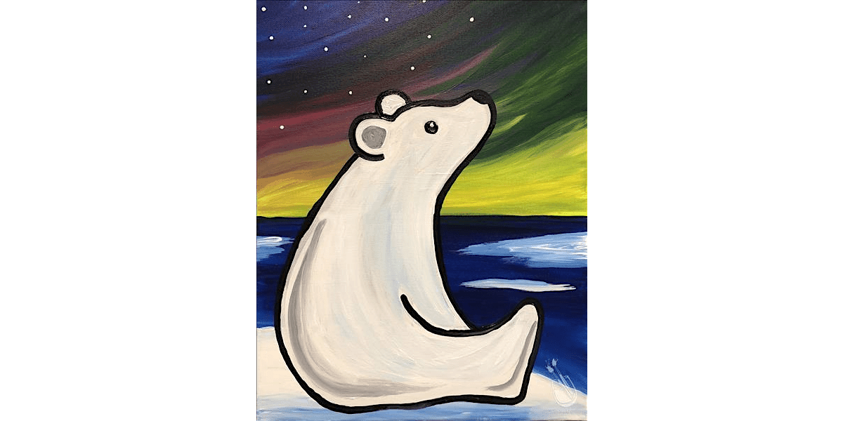 Polar Bear and Northern Lights - Paint and Sip in Denver | Classpop!™, 26 December | Event in Denver | AllEvents