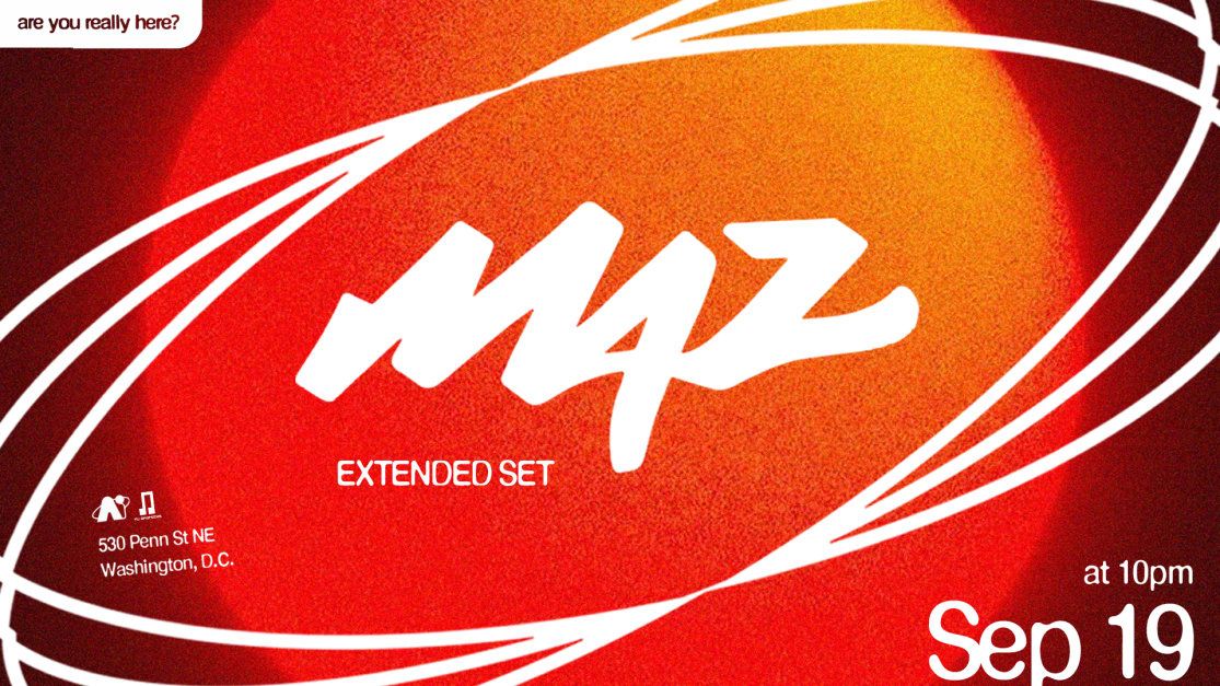 Nü Androids Presents: Maz (Extended Set) in Washington, 19 September | Event in Washington | AllEvents
