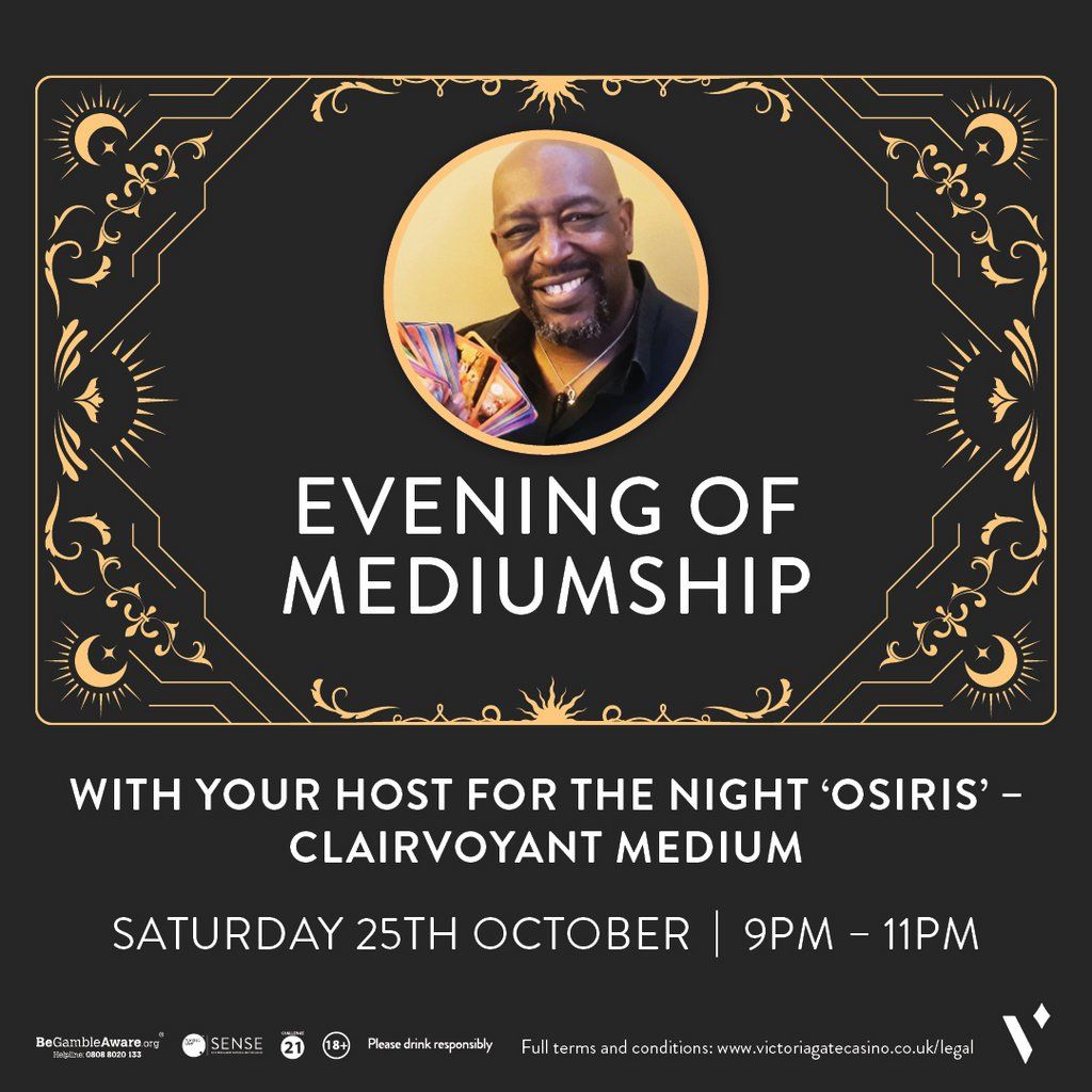 An Evening of Mediumship with the Legendary 'Osiris' *FREE show*, 25 October | Event in Leeds | AllEvents