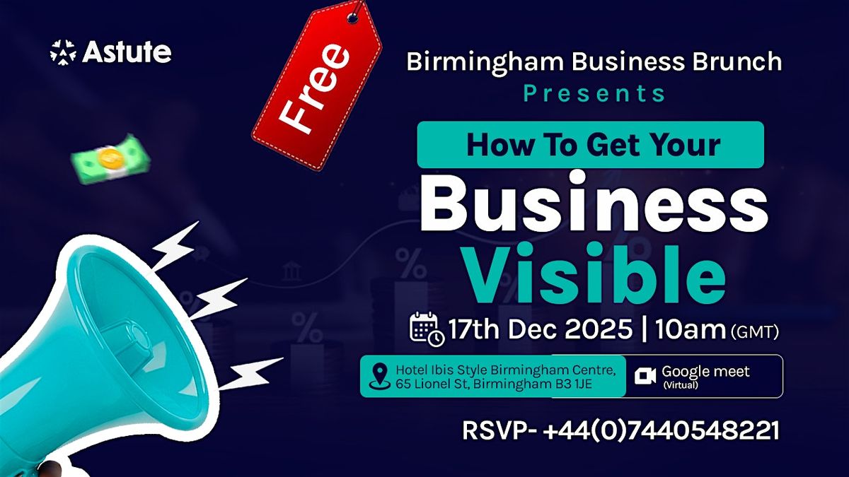BIRMINGHAM BUSINESS BRUNCH, 17 December | Event in Birmingham | AllEvents