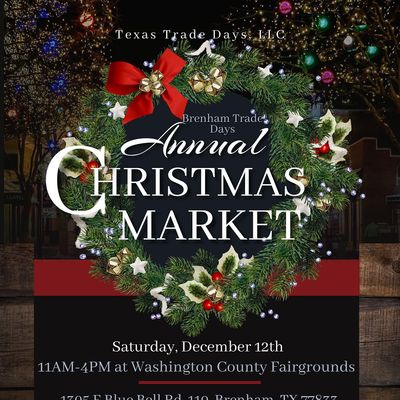 Today in photo history Brenham Trade Days | Christmas Market at Washington County Fair, Brenham