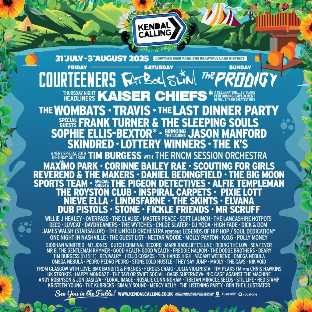 Kendal Calling 2025 - Weekend Adult Camping - Courteeners, Fatboy Slim, The Prodigy | Event in Penrith | AllEvents