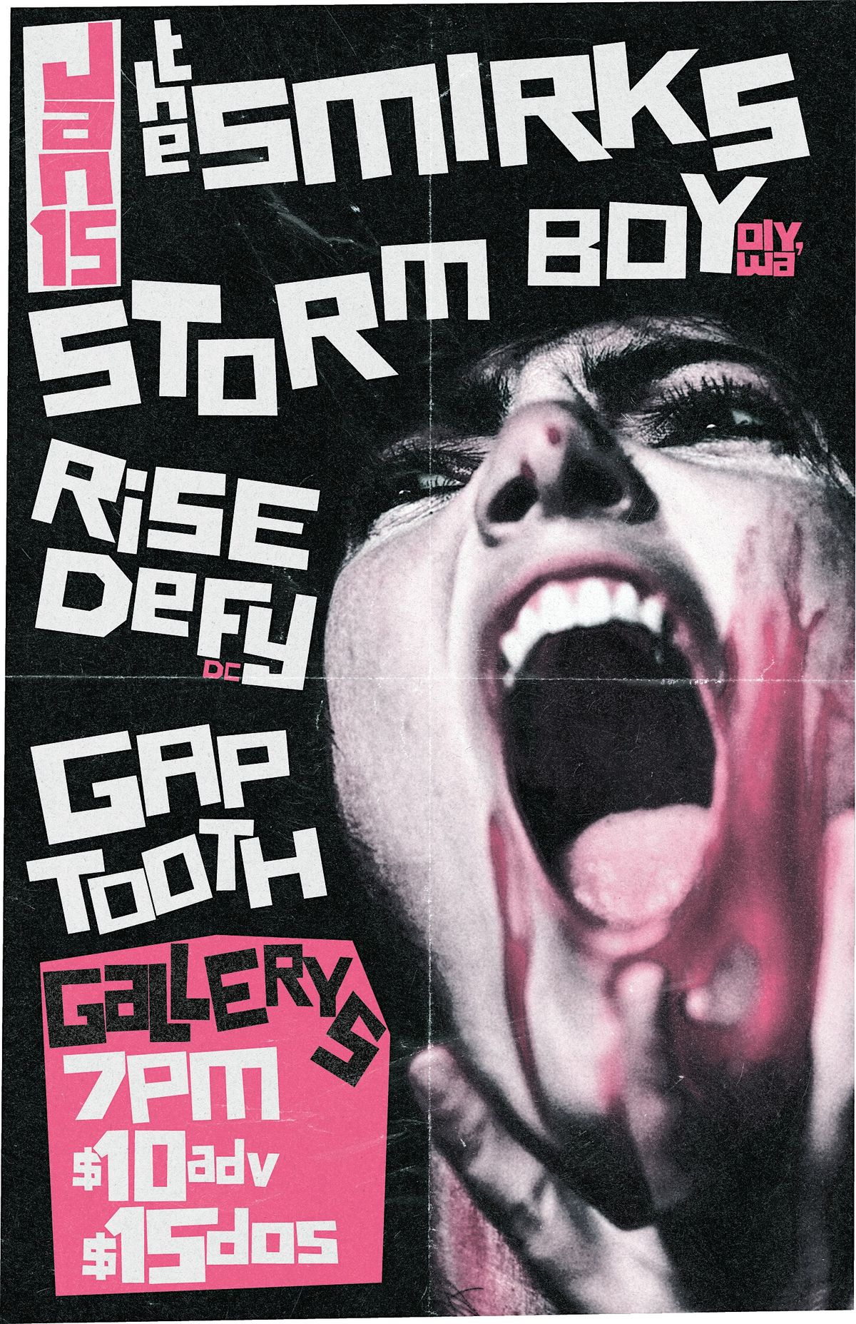 The Smirks, Storm Boy, Rise Defy, Gap Tooth, 15 January | Event in Richmond | AllEvents