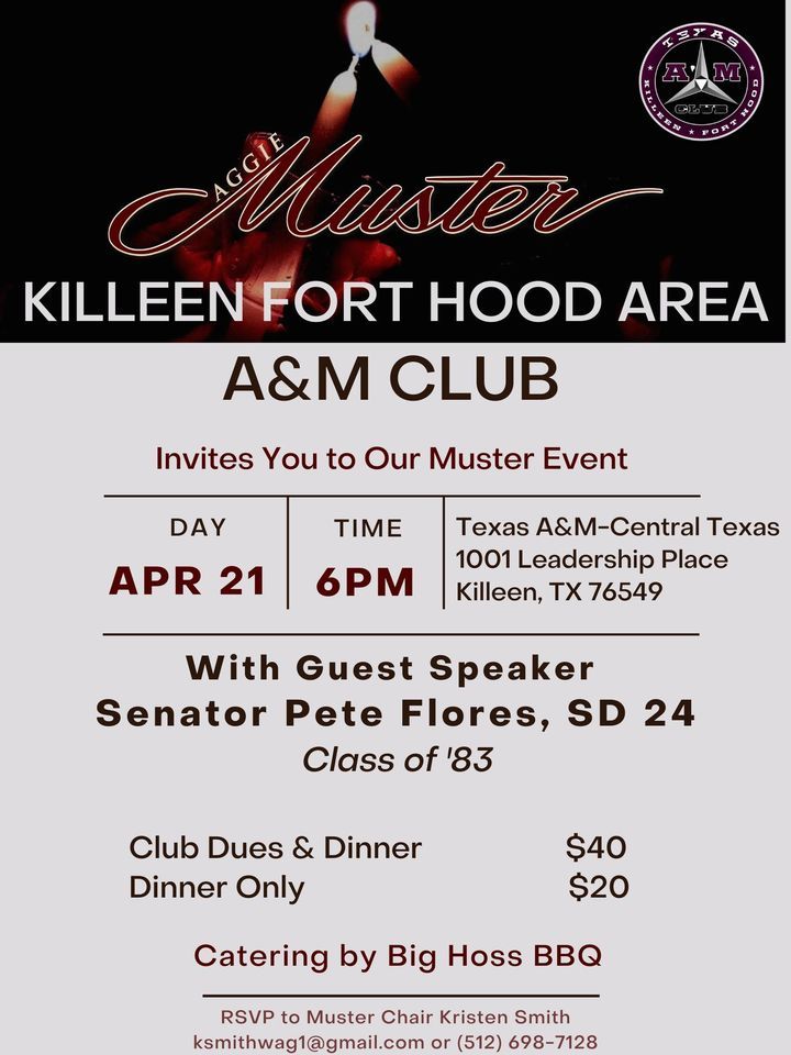 2023 KilleenFort Hood Muster, Texas A&M University Central Texas North