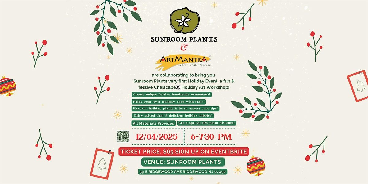 Paint & Celebrate: Holiday Art Workshop, 4 December | Event in Ridgewood | AllEvents