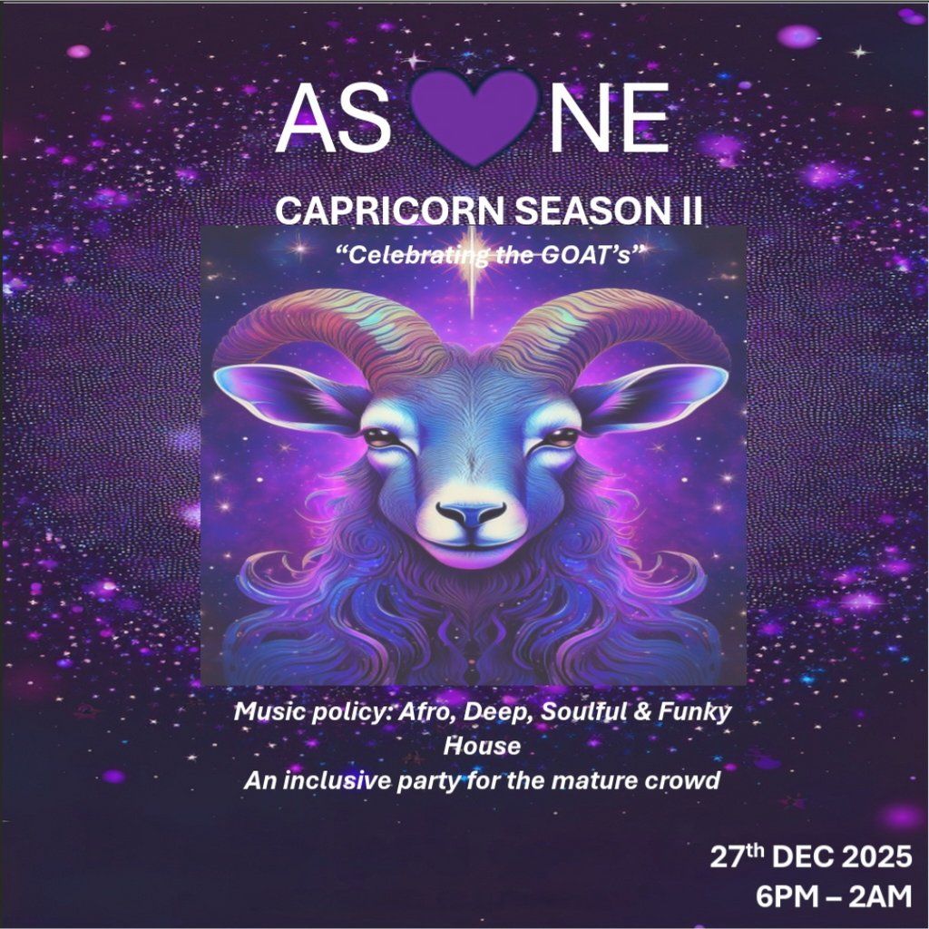 As One - Capricorn Season II, 27 December | Event in Liverpool | AllEvents