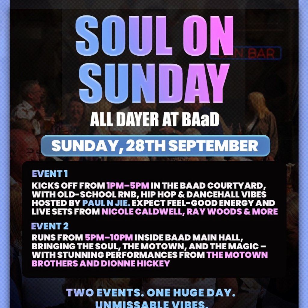 The Soul On Sunday All Dayer, 28 September | Event in Glasgow | AllEvents