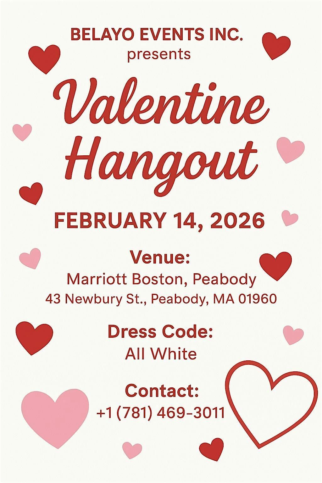 Valentine hangout (A Heart Full of Love), 14 February | Event in Peabody | AllEvents