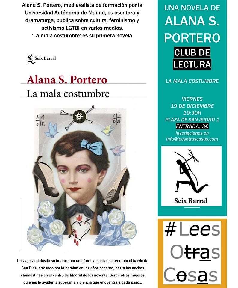 'La mala costumbre' de Alana S. Portero, 19 December | Event in Granada | AllEvents