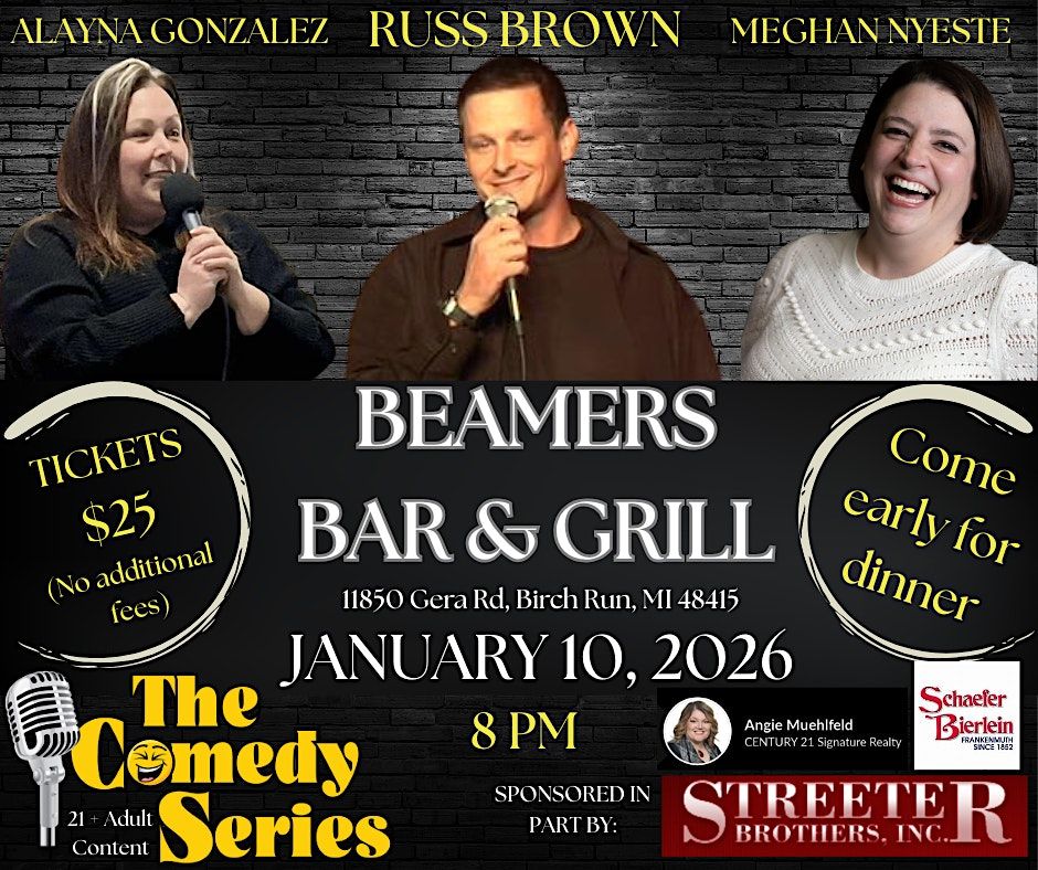 Comedy- Beamers Bar & Grill- Birch Run, 10 January | Event in Birch Run | AllEvents