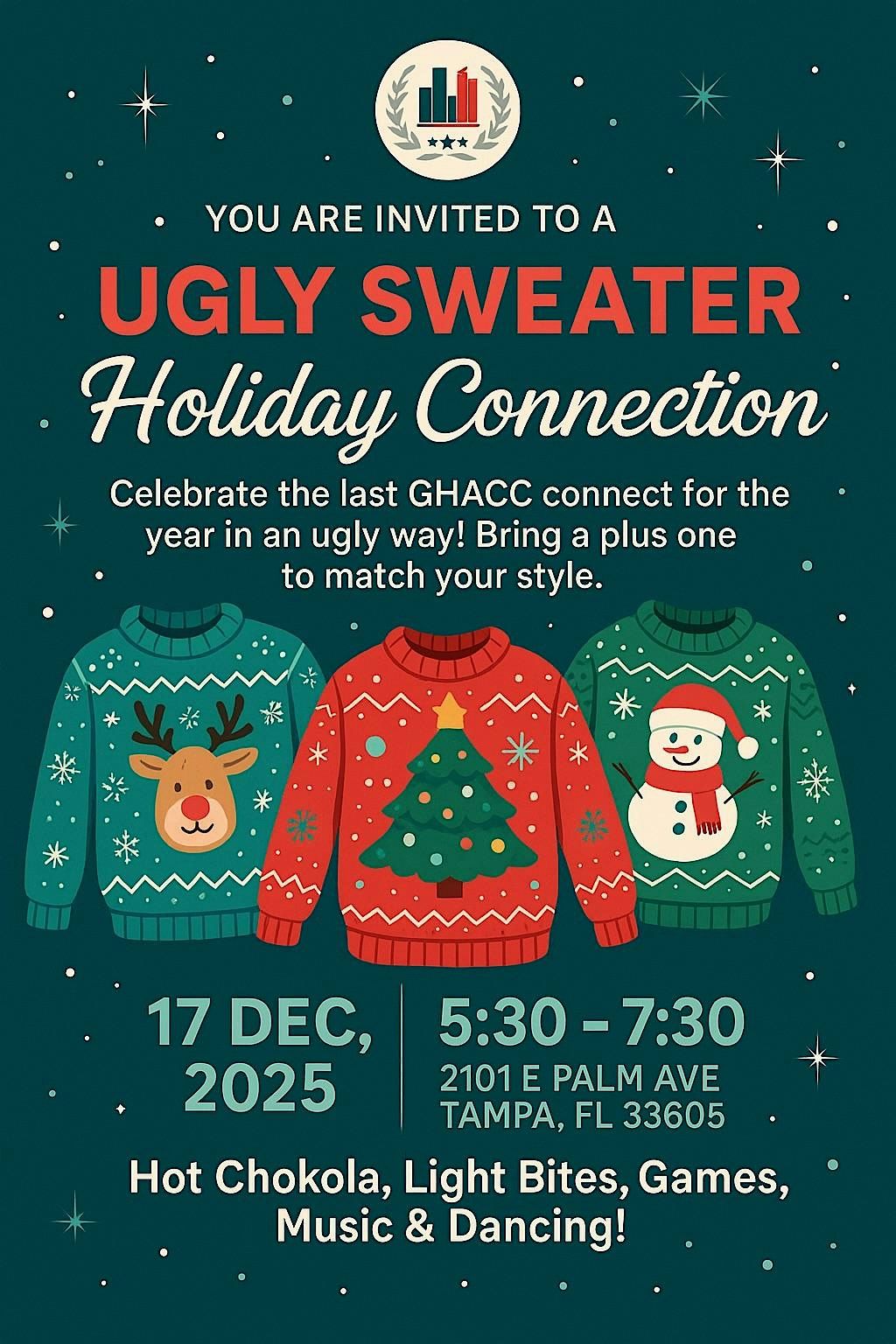 GHACC UGLY SWEATER  NETWORKING, 17 December | Event in Tampa | AllEvents