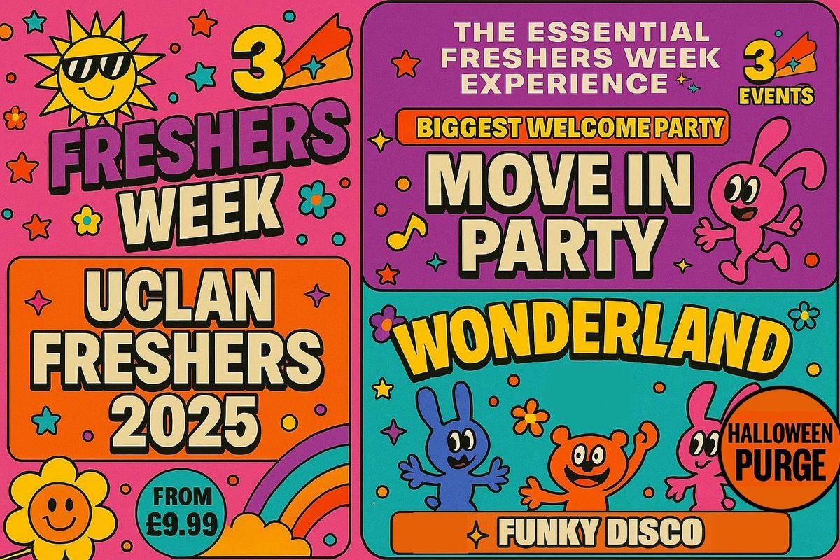 🎉 University of Central Lancashire Freshers Week 2025 🎉, 21 September | Event in Preston | AllEvents