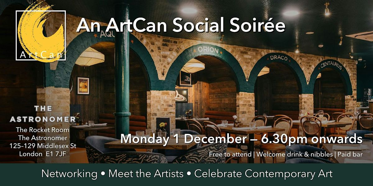 ArtCan Social Soiree 2025, 1 December | Event in London | AllEvents