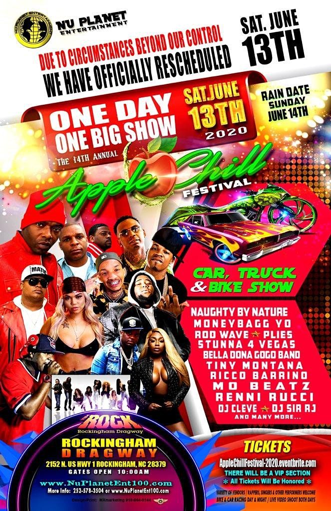 APPLE CHILL FESTIVAL 2020ONE DAYONE BIG SHOW, Rockingham Dragway