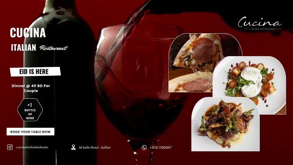Eid is Here at Cucina, 6 June | Event in Manama | AllEvents
