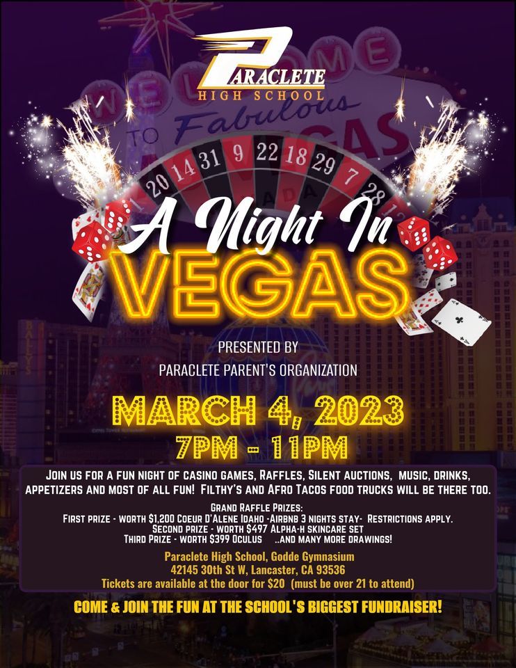 Paraclete High School Las Vegas Night Fundraiser Paraclete High