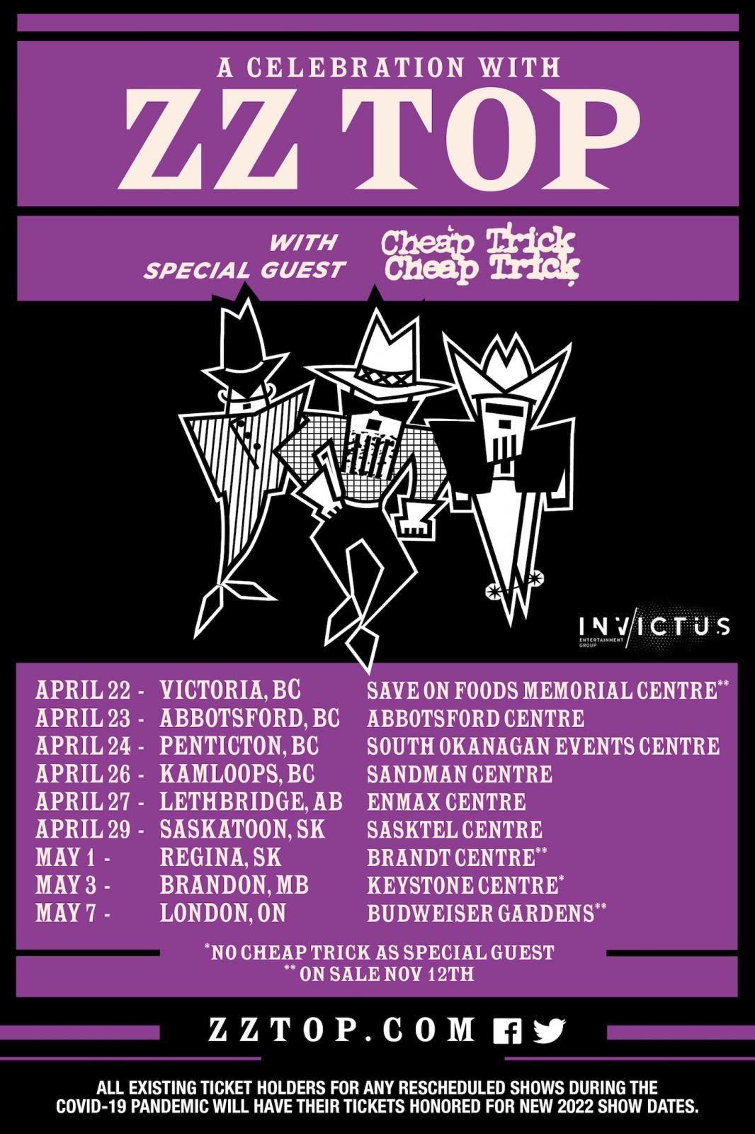 ZZ Top at The Pantheon at Caesars Virginia, 19 September | Event in Danville | AllEvents