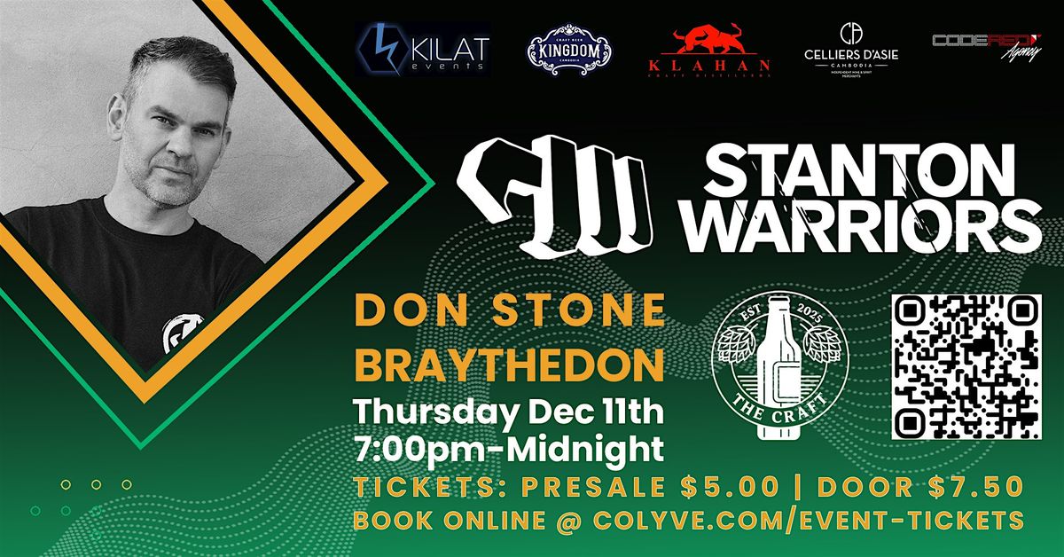 Stanton Warriors @ The Craft by ColYve Thur Dec 11th-Siem Reap, Cambodia, 11 December | Event in Krong Siem Reap