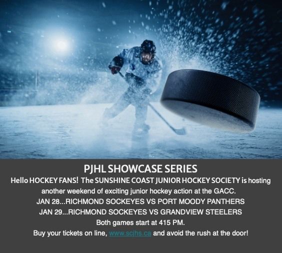 Junior Hockey Game Richmond Sockeyes vs Grandview Steelers , Gibsons