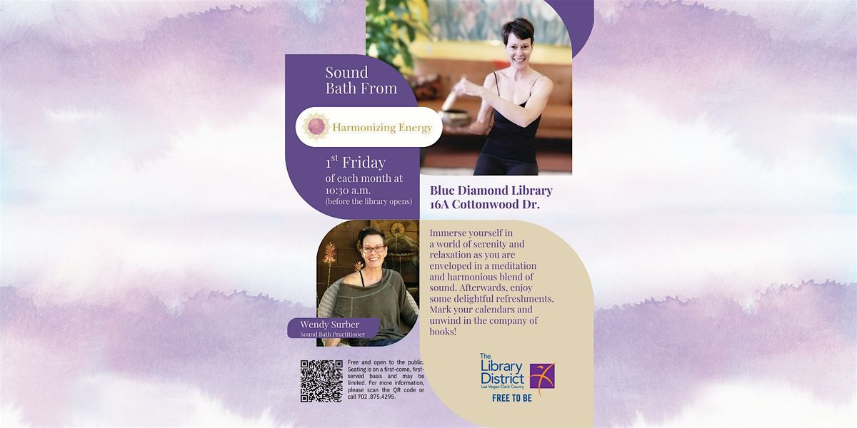 Free Sound Bath at the Library, 5 December | Event in Blue Diamond | AllEvents