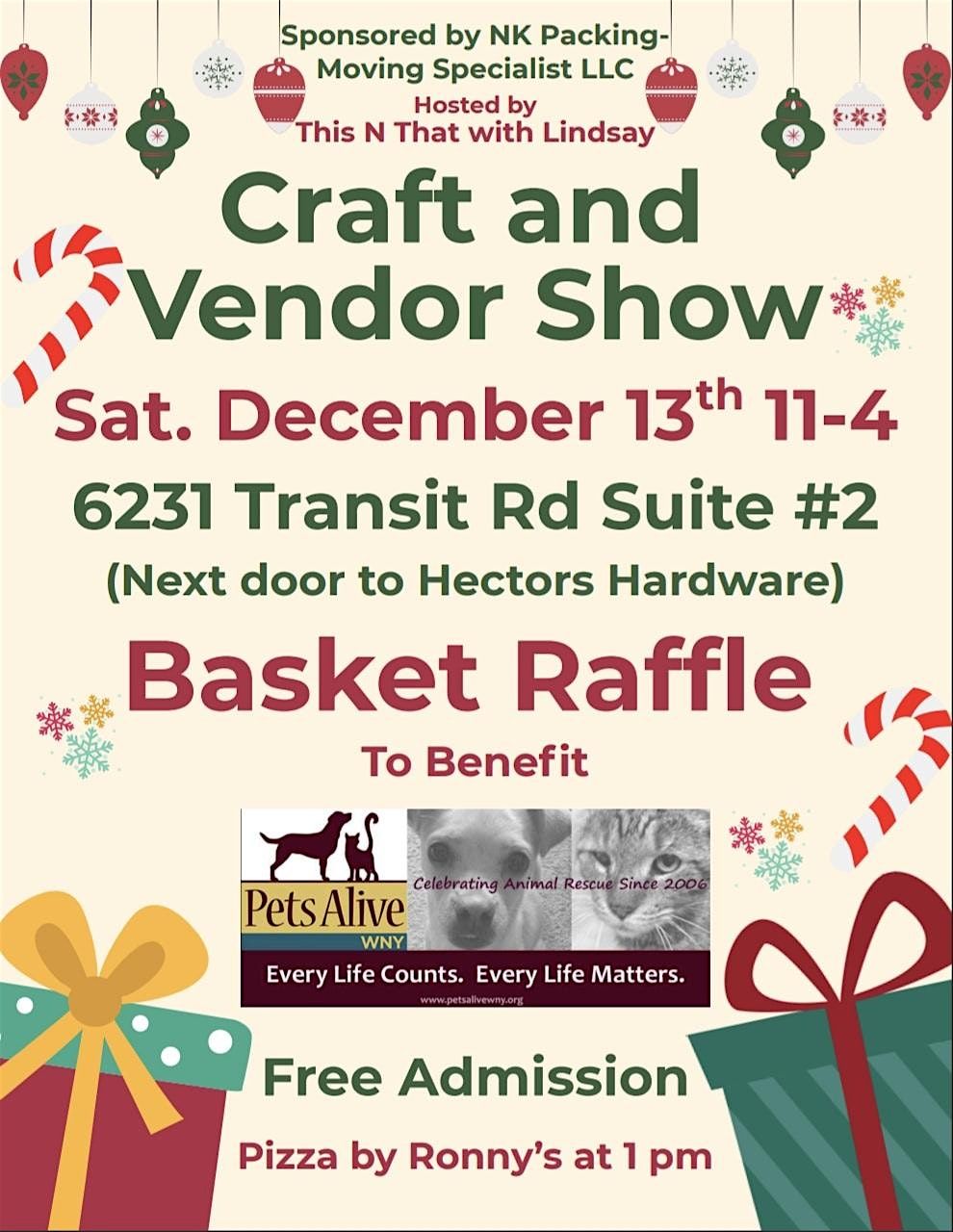 Holiday Craft and Vendor Show with Basket Raffle, 13 December | Event in Depew | AllEvents