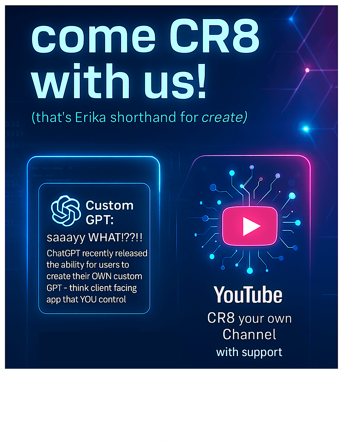 Tech Thursday ~ come CR8 with us!  (that’s Erika shorthand for create), 4 December | Event in Gilbert | AllEvents