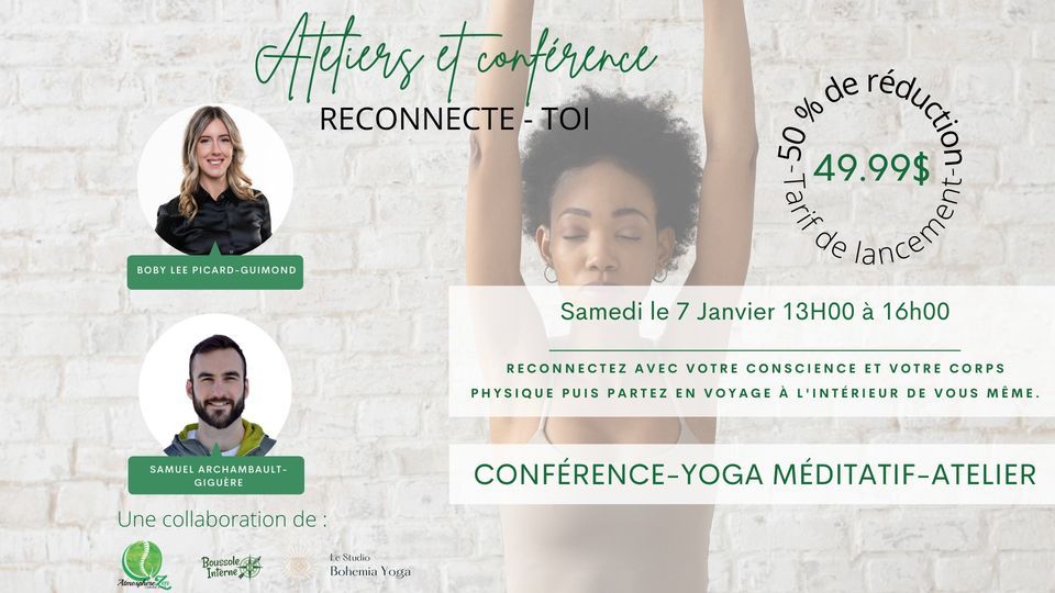 Atelier Conférence // RECONNECTETOI, Le Studio Bohemia Yoga, Granby, 7