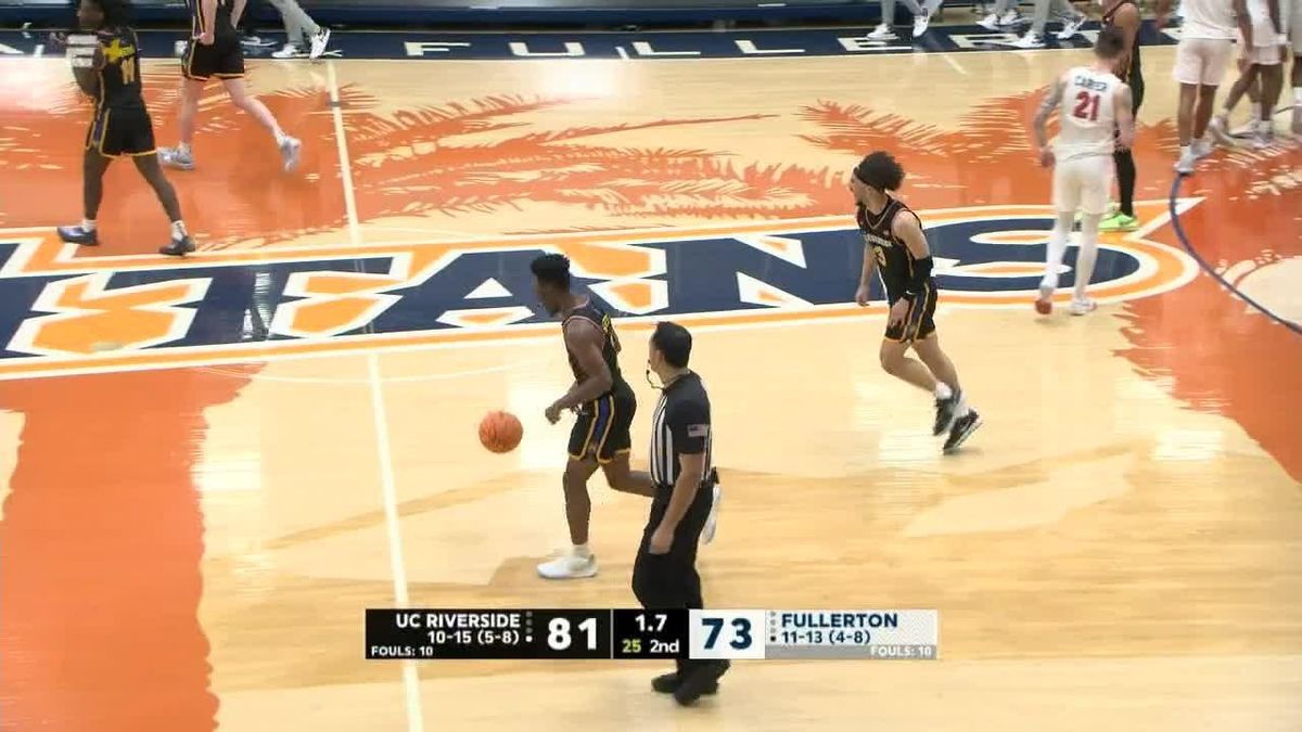 Cal State Fullerton Titans at UC Riverside Highlanders Mens Basketball at UCR Student Recreation Center, 17 January