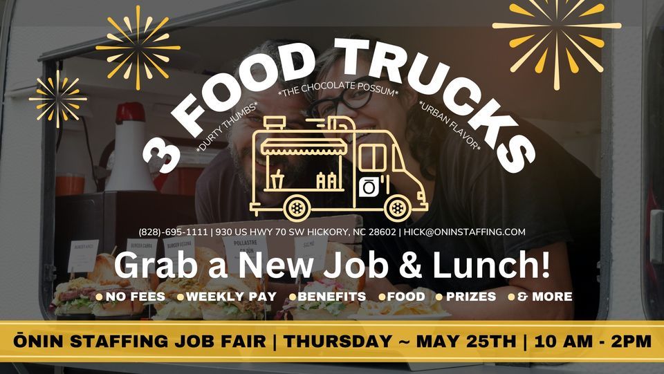 ŌNIN STAFFING JOB FAIR GRAB A NEW JOB & LUNCH, Onin Staffing