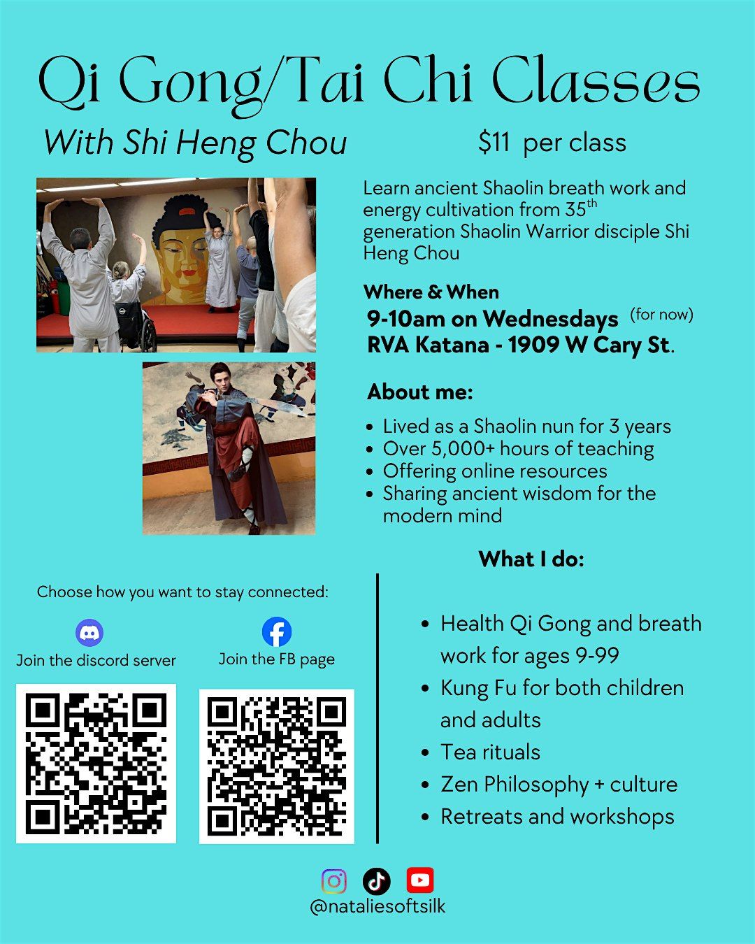 Qi Gong and Tai Chi Classes | Event in Richmond | AllEvents