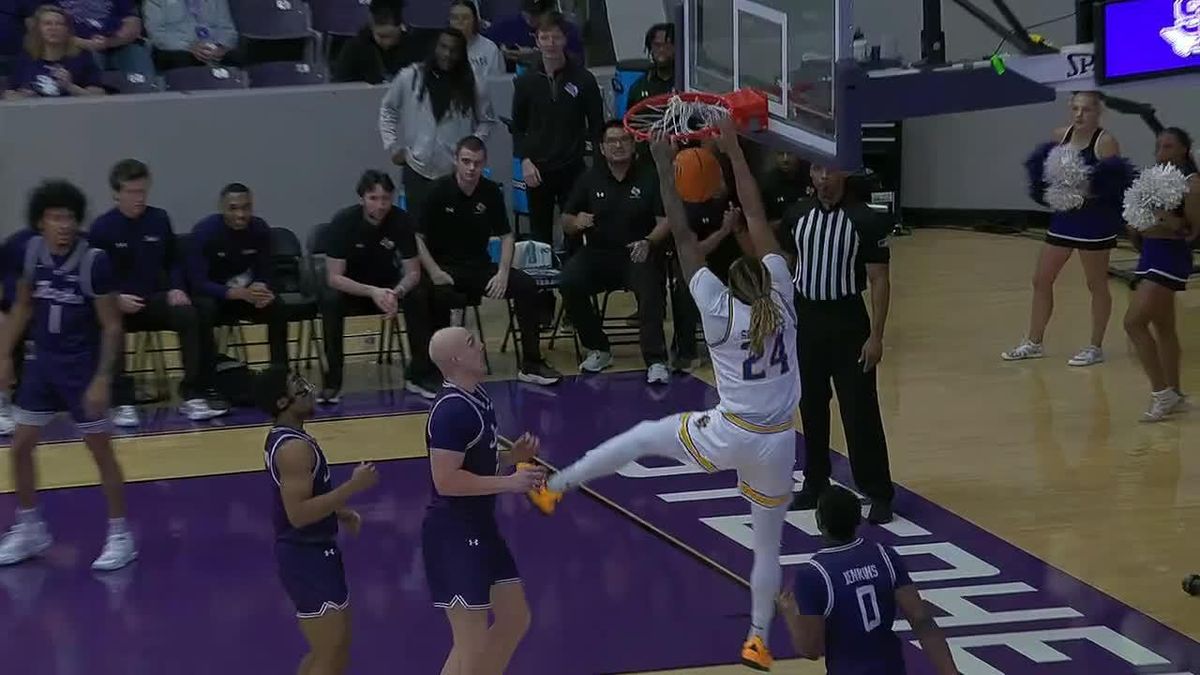 McNeese State Cowboys at Stephen F Austin Lumberjacks Mens Basketball ...