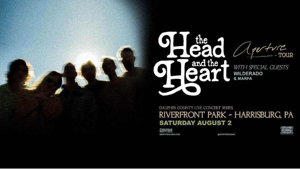 Parking The Head and the Heart with Wilderado and Marfa, 2 August | Event in Harrisburg | AllEvents