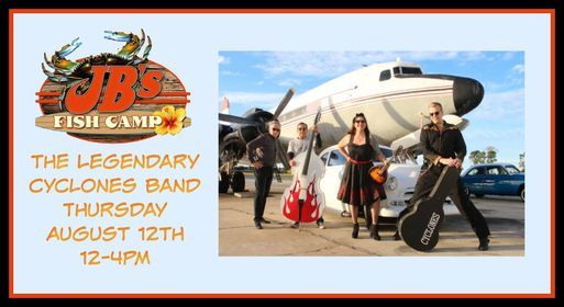 The Legendary Cyclones Band At Jbs Fish Camp Jb S Fish Camp New Smyrna Beach August 12 21 Allevents In The Legendary Cyclones Band At Jbs Fish Camp Jb S Fish Camp New Smyrna Beach August 12 21 Allevents In