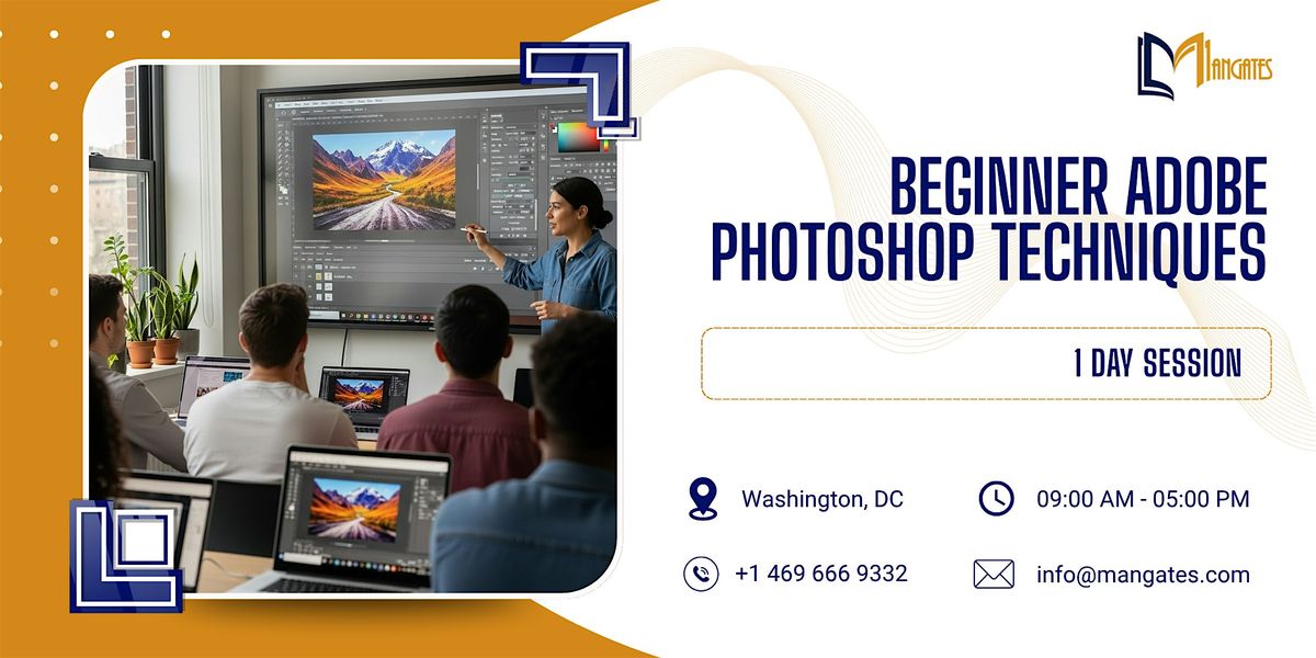 Beginner Adobe Photoshop Techniques: 1 Day Session in Washington, DC, 27 November | Event in Washington | AllEvents