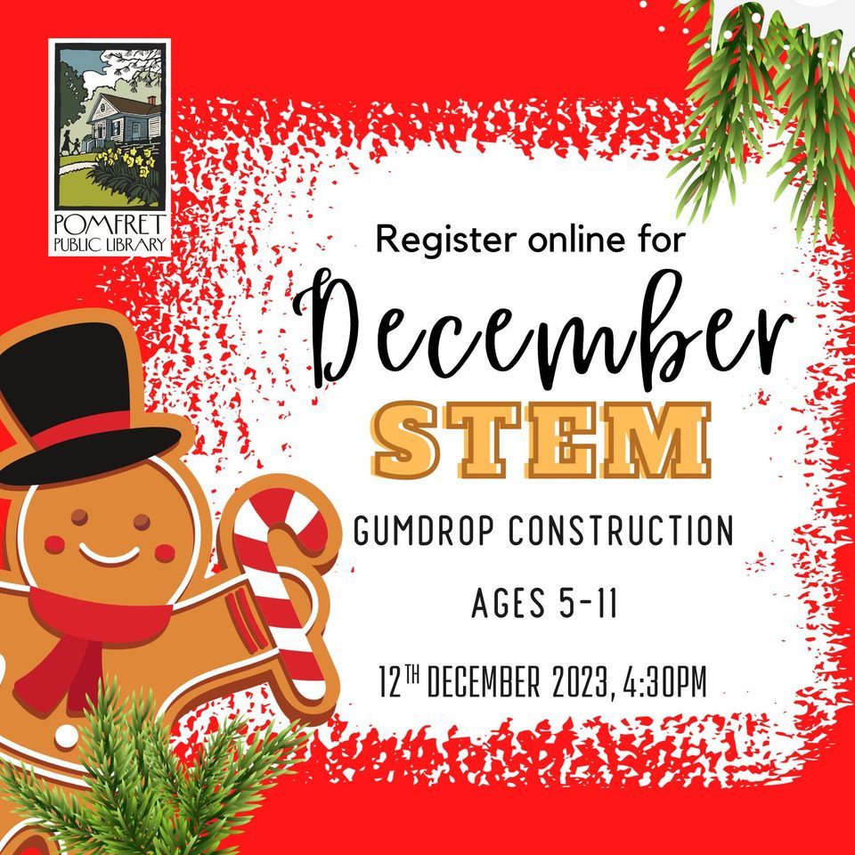 December STEM, Pomfret Public Library, December 12 2023 AllEvents.in
