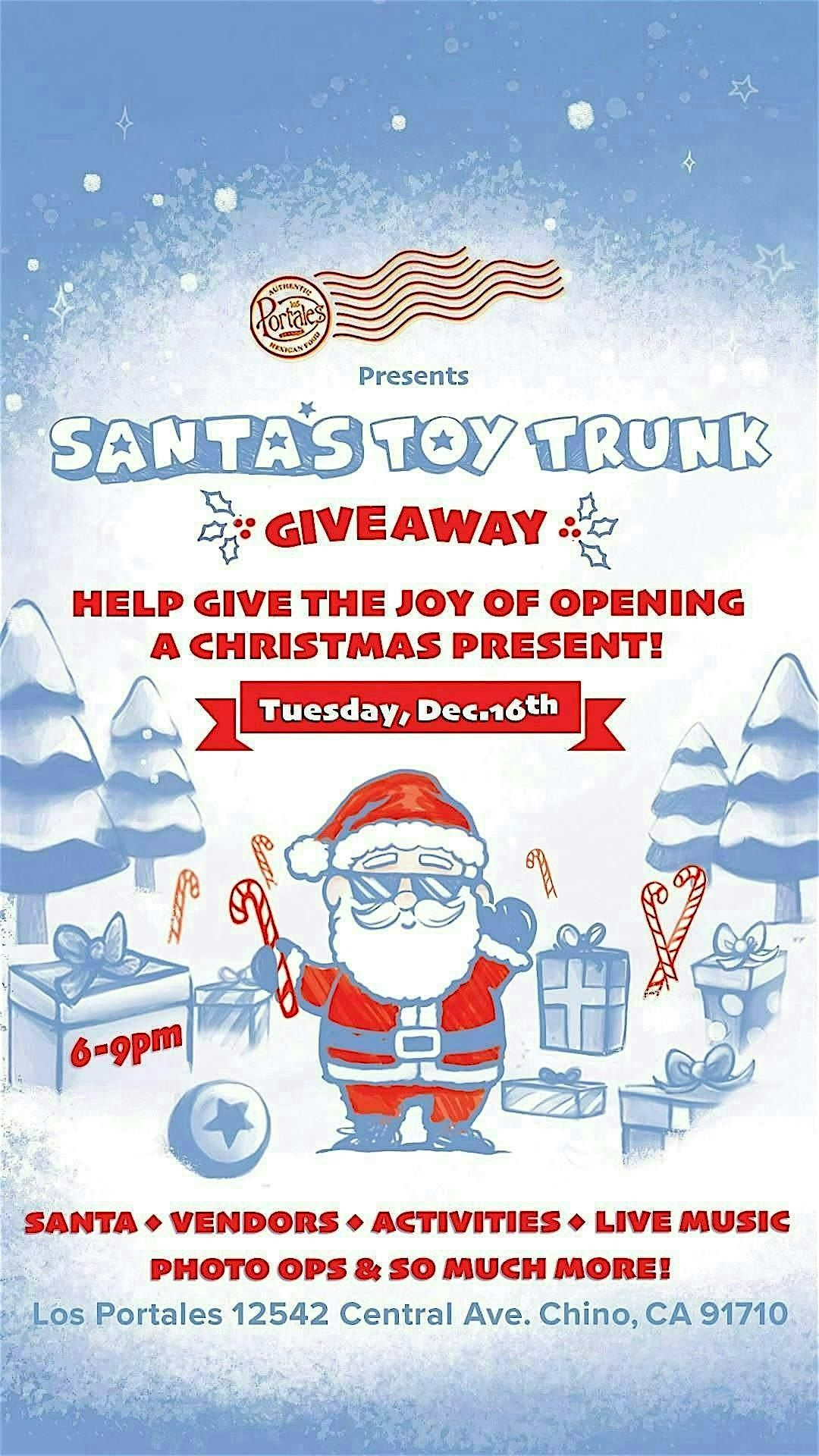 Santa's Toy Trunk, 16 December | Event in Chino | AllEvents