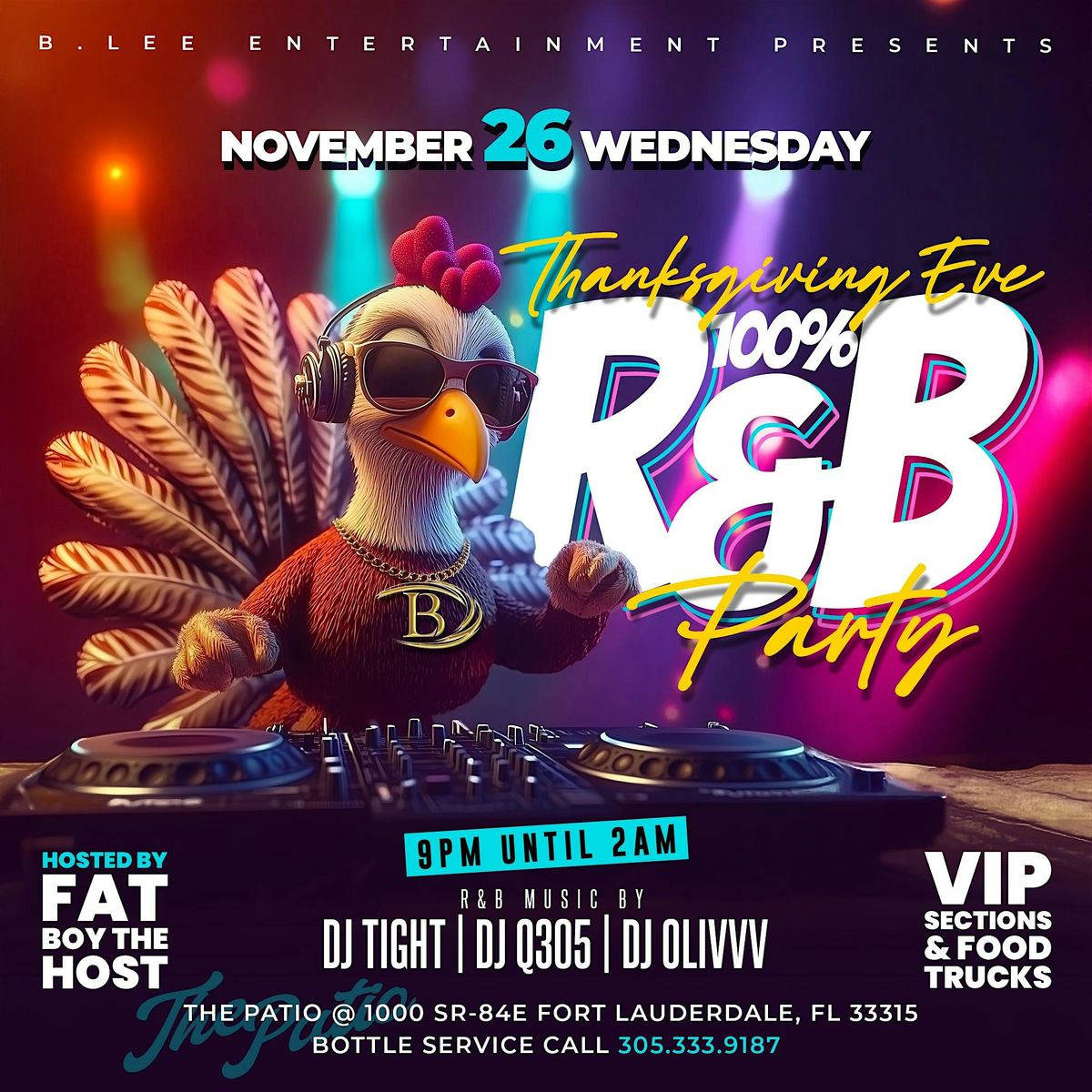 B.Lee 100% R&B Party | Event in Fort Lauderdale | AllEvents