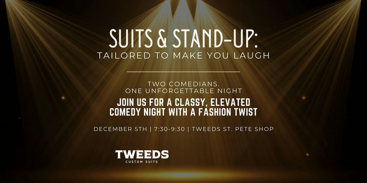 Suits & Stand-Up: Tailored To Make You Laugh, 5 December | Event in St. Petersburg | AllEvents