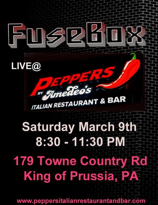 FuseBox at "Peppers Italian Restaurant & Bar, 131 Town Center Rd, King