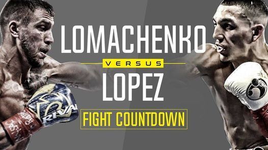 Vasiliy Lomachenko Vs Teofimo Lopez Las Vegas Nevada Usa Manila 17 October
