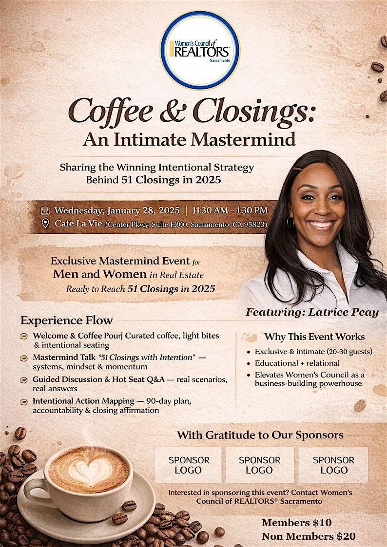Coffee & Closings: An Intimate Mastermind