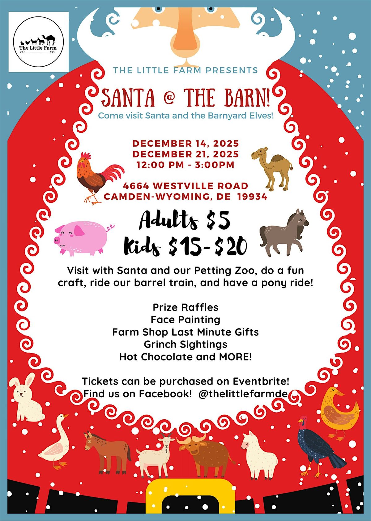 Santa at the Barn, 21 December | Event in Camden-Wyoming | AllEvents
