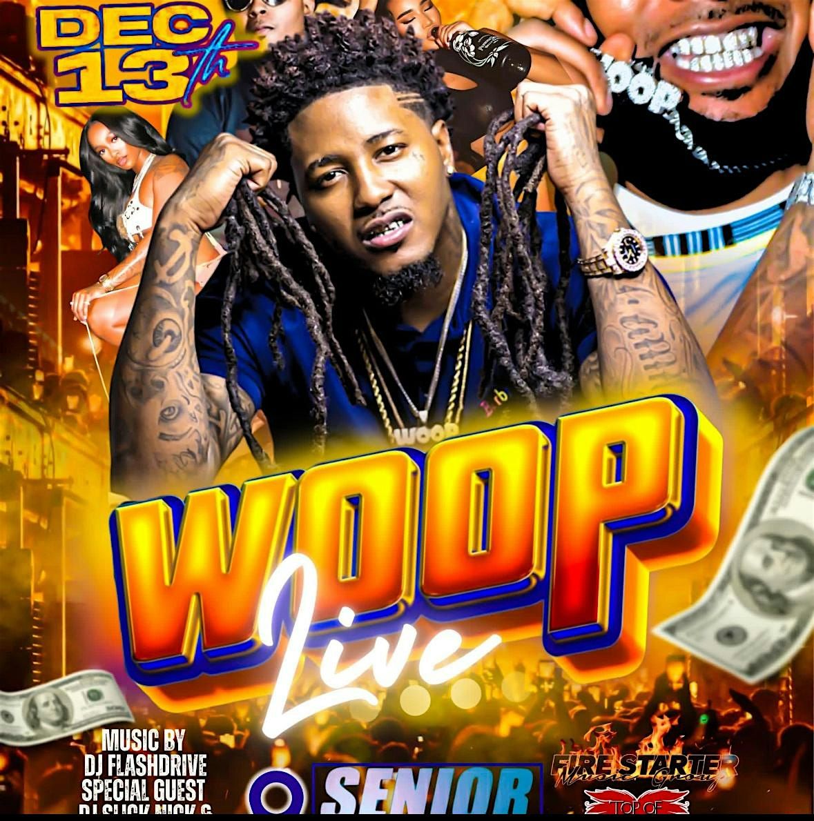 Woop Live also performing 5AM Dash and HTBCAM DJ Flashdrive Hosted by Bella, 13 December | Event in Avon Park