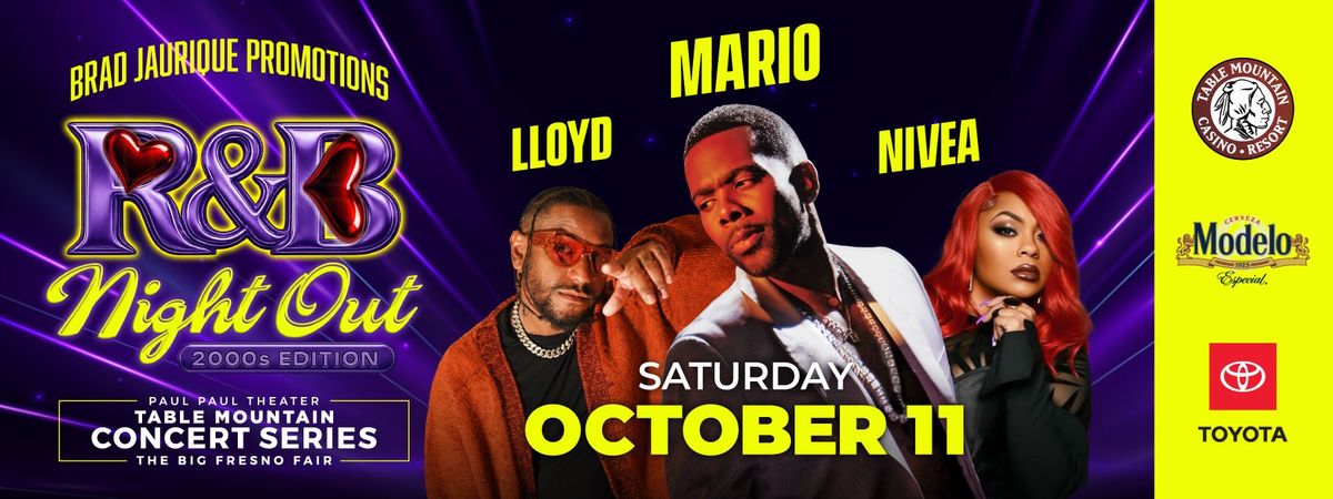 Big Fresno Fair: R&B Night Out Feat. Mario, Lloyd & Nivea, 12 October | Event in Fresno | AllEvents