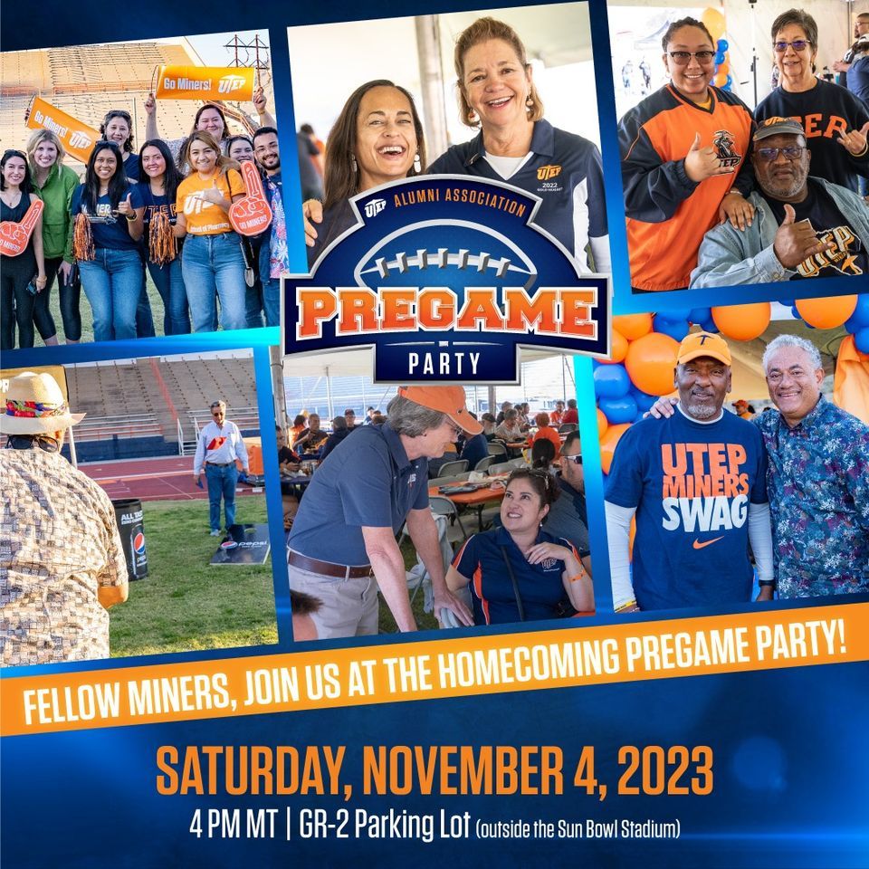 PREGAME PARTY, Sun Bowl Stadium University of Texas El Paso, November