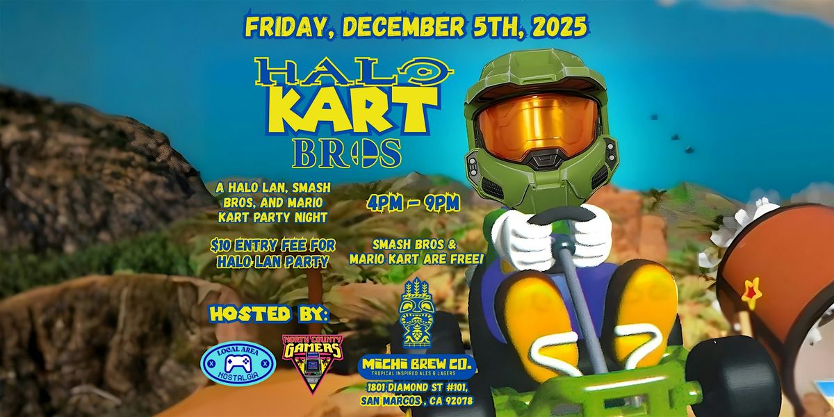 Halo Kart Bros: A LAN Party at Michi Brewing Co!, 5 December | Event in San Marcos | AllEvents
