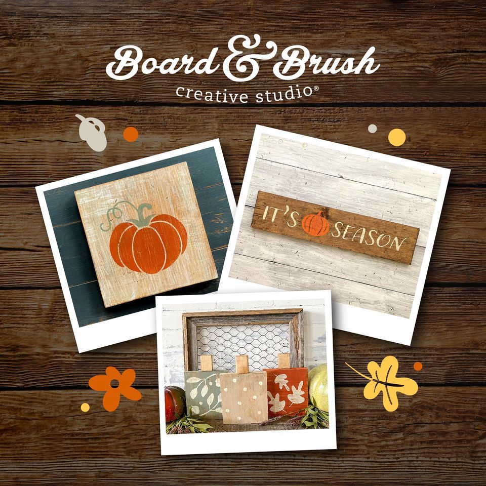 Fall Make and Take Board & Brush Fredericksburg, VA, August