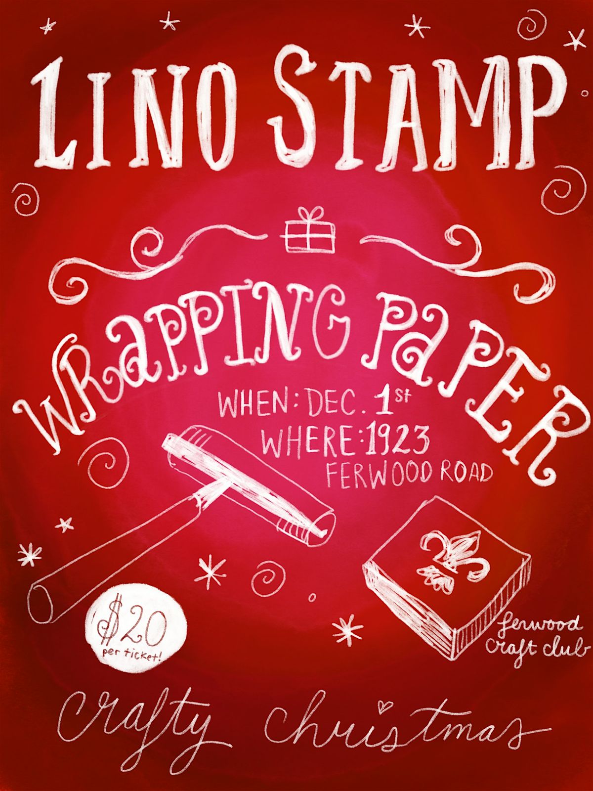 DIY Lino Stamped Wrapping Paper Workshop, 1 December | Event in Victoria | AllEvents