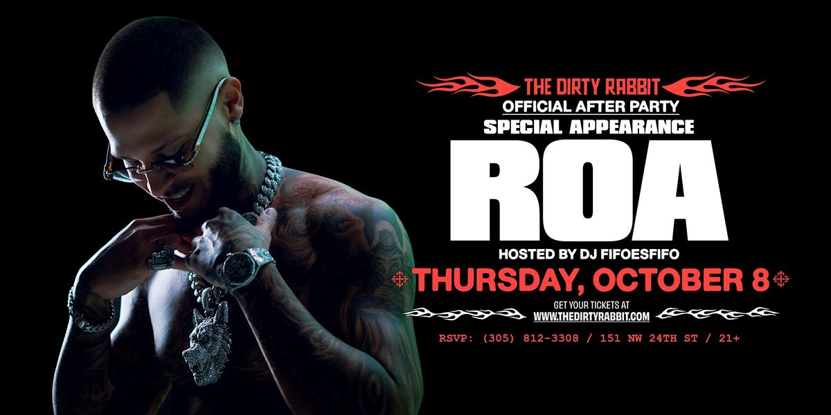 ROA @The Dirty Rabbit, The Dirty Rabbit Wynwood, Miami, 8 October to 9 ...