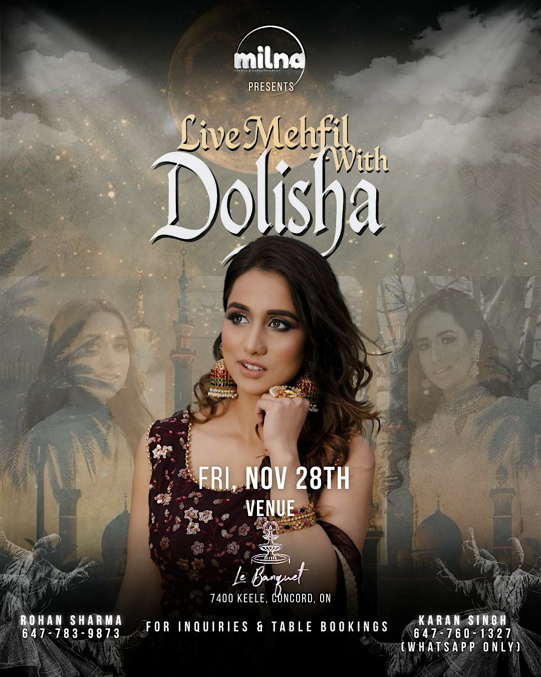 LIVE MEHFIL with DOLISHA, 28 November | Event in Vaughan | AllEvents